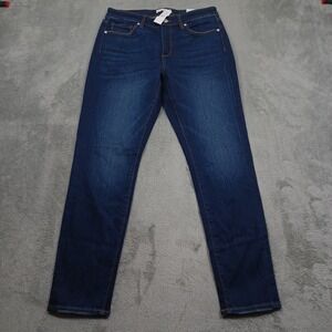 Loft Jeans Womens 29 Blue Denim Skinny Mid Rise Curvy Fit NWT‎